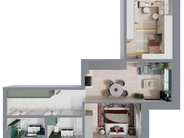 Продается 3-комнатная квартира ЖК Стрижи Сити, блок-секции 8,9, 68.3 м², 12362300 рублей