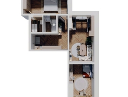 Продается 2-комнатная квартира ЖК Стрижи Сити, блок-секции 6,7, 65.2  м², 10758000 рублей