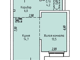 Продается 1-комнатная квартира ЖК Стрижи Сити, блок-секции 8,9, 39.4  м², 11330000 рублей