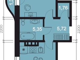 Продается 2-комнатная квартира ЖК RIVERANG (РиверАнг), 65.39  м², 16729267 рублей