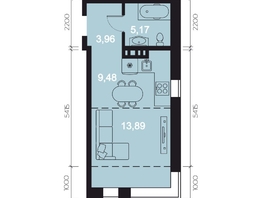 Продается 1-комнатная квартира ЖК RIVERANG (РиверАнг), 36.55  м², 12400794 рублей