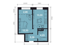 Продается 2-комнатная квартира ЖК RIVERANG (РиверАнг), 38.23  м², 9764152 рублей