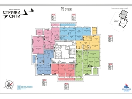 Продается 3-комнатная квартира ЖК Стрижи Сити, блок-секции 8,9, 87.6  м&sup2;, 16206000 рублей