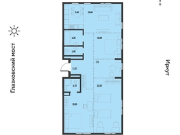 Продается 5-комнатная квартира ЖК Затон, блок-секция 2, 105.6  м&sup2;, 14731200 рублей