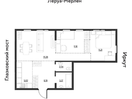 Продается 3-комнатная квартира ЖК Затон, блок-секция 3, 59.11  м&sup2;, 8038960 рублей