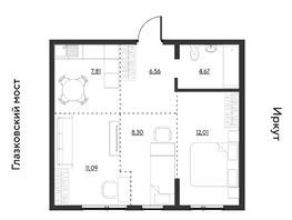 Продается 3-комнатная квартира ЖК Затон, блок-секция 3, 50.42  м&sup2;, 7638630 рублей