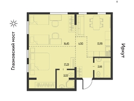 Продается 3-комнатная квартира ЖК Затон, блок-секция 2, 61.5  м&sup2;, 8825250 рублей