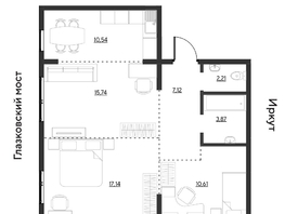 Продается 3-комнатная квартира ЖК Затон, блок-секция 3, 67.22  м&sup2;, 8536940 рублей