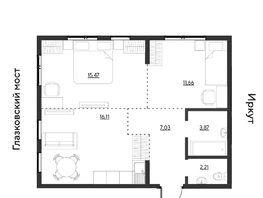 Продается 3-комнатная квартира ЖК Затон, блок-секция 3, 56.35  м&sup2;, 7674870 рублей