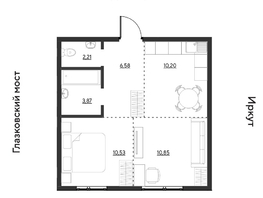 Продается 2-комнатная квартира ЖК Затон, блок-секция 3, 44.24  м&sup2;, 6874896 рублей