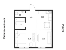 Продается 2-комнатная квартира ЖК Затон, блок-секция 3, 44.24  м&sup2;, 6945680 рублей