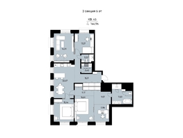 Продается 4-комнатная квартира ЖК ВЕКТОР премиум-квартал, дом 1, 144.96  м&sup2;, 39203000 рублей
