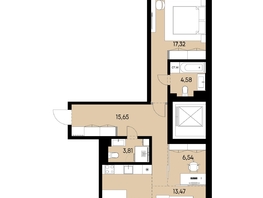Продается 2-комнатная квартира ЖК ВЕКТОР премиум-квартал, дом 1, 78.11  м&sup2;, 23168000 рублей