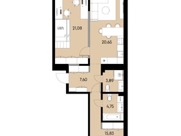 Продается 2-комнатная квартира ЖК ВЕКТОР премиум-квартал, дом 2, 73.8  м&sup2;, 20894000 рублей