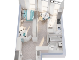 Продается 1-комнатная квартира ЖК Звезды, дом 3, 51.66  м&sup2;, 16057000 рублей