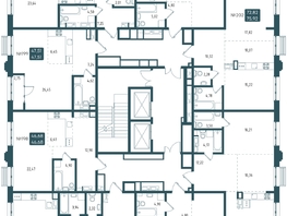 Продается 2-комнатная квартира ЖК Бродский, 1-я очередь, 63.02  м&sup2;, 12584000 рублей