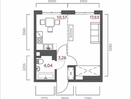 Продается 1-комнатная квартира ЖК Салют, 35.5  м&sup2;, 8391240 рублей