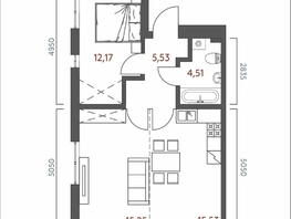 Продается 2-комнатная квартира ЖК Салют, 52.99  м&sup2;, 12187700 рублей