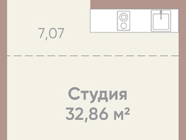 Продается 1-комнатная квартира ЖК Новые горизонты на Советской, д 1, 32.86  м&sup2;, 6500000 рублей