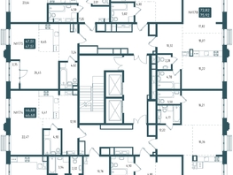 Продается 2-комнатная квартира ЖК Бродский, 1-я очередь, 72.87  м&sup2;, 16050000 рублей