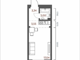 Продается 1-комнатная квартира ЖК Салют, 26.93  м&sup2;, 5300000 рублей