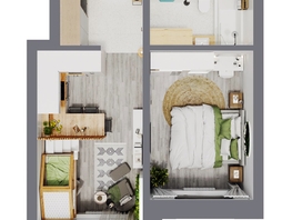 Продается 2-комнатная квартира ЖК Стрижи Сити, блок-секции 6,7, 37.85  м&sup2;, 8894750 рублей
