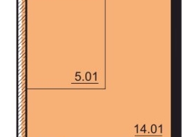 Продается 1-комнатная квартира ЖК Мега, дом 4, 29.72  м&sup2;, 3861000 рублей