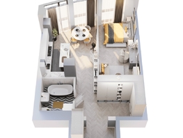 Продается 1-комнатная квартира ЖК Звезды, дом 2, 50.85  м&sup2;, 15210000 рублей