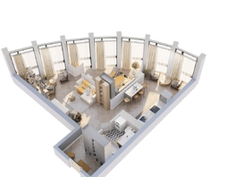 Продается 2-комнатная квартира ЖК Звезды, дом 2, 63.59  м&sup2;, 20122000 рублей