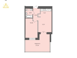 Продается 1-комнатная квартира ЖК Автограф, 61.41  м&sup2;, 12320181 рублей