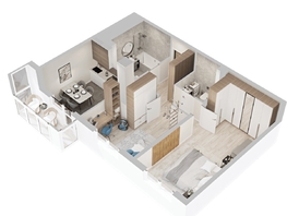 Продается 2-комнатная квартира  ЖиВой комплекс на Кузьмихе, 57.02  м&sup2;, 8500000 рублей