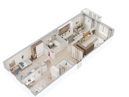 Продается 3-комнатная квартира  ЖиВой комплекс на Кузьмихе, 98.95  м&sup2;, 13050000 рублей