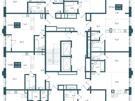 Продается 2-комнатная квартира ЖК Бродский, 1-я очередь, 61.12  м&sup2;, 14820000 рублей