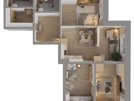 Продается 4-комнатная квартира ЖК Стрижи Сити, блок-секции 8,9, 87.5  м&sup2;, 15312500 рублей