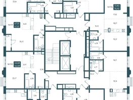 Продается 1-комнатная квартира ЖК Бродский, 1-я очередь, 46.68  м&sup2;, 10094000 рублей
