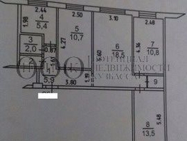 4-комнатная квартира, 63.9 м², 1/5 этаж