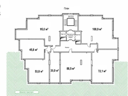 1-комнатная квартира, 72.1 м², 13/14 этаж
