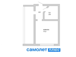Продается 1-комнатная квартира Ленинградский пр-кт, 21.7  м², 2290000 рублей