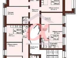 Продается 4-комнатная квартира Тухачевского (Базис) тер, 84  м², 7350000 рублей
