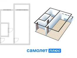 Продается 1-комнатная квартира километр р-255, обход кемерово, 3-й, 30.1  м², 3500000 рублей