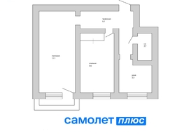 Продается 2-комнатная квартира комсомольский, 42.5  м², 2200000 рублей