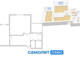 Продается 1-комнатная квартира Юрия Двужильного ул, 59  м², 5550000 рублей