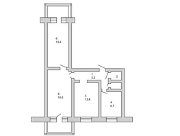 Продается 3-комнатная квартира Марковцева (Аграрник) тер, 58.8  м², 5790000 рублей