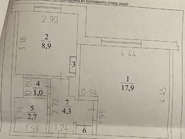 Продается 1-комнатная квартира Комсомольский пр-кт, 35.4  м², 3900000 рублей