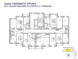 Продается 2-комнатная квартира ЖК Верхний бульвар-2, дом 53 корп 2, 60.2  м², 7765800 рублей