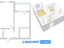 Продается 1-комнатная квартира Солнечный мкр, 31  м², 2700000 рублей