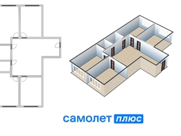 Продается 4-комнатная квартира Московский пр-кт, 104.6 м², 16900000 рублей