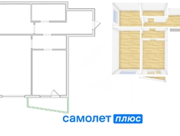 Продается 2-комнатная квартира Серебряный бор ул, 55.3 м², 5970000 рублей