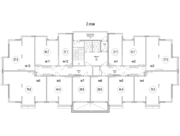 Продается 2-комнатная квартира ЖК Сити-парк, дом 9, 57 м², 6754500 рублей
