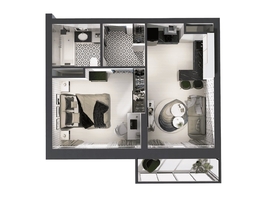 Продается 1-комнатная квартира ЖК Верхний бульвар-2, дом 53 корп 1, 39.5 м², 5924500 рублей